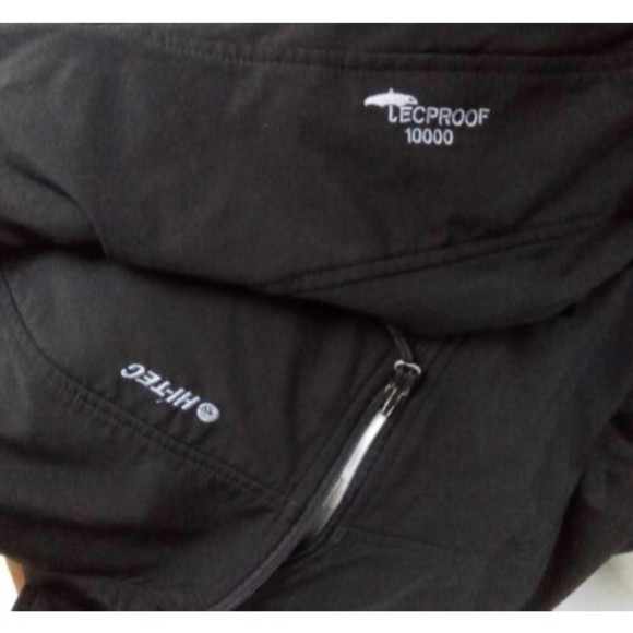 Hi Tech Proof 10000 Mens Black L Softshell Wind /Rain Resistant Full Zip Jacket - Picture 7 of 7